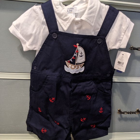 crown & ivy Other - Boys 18m nautical bibs set